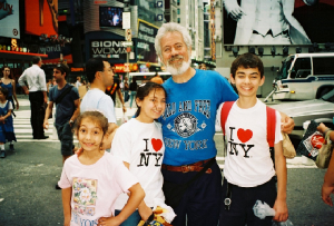 Daddy With Annabelle, Rebekah, and Joel in NYC